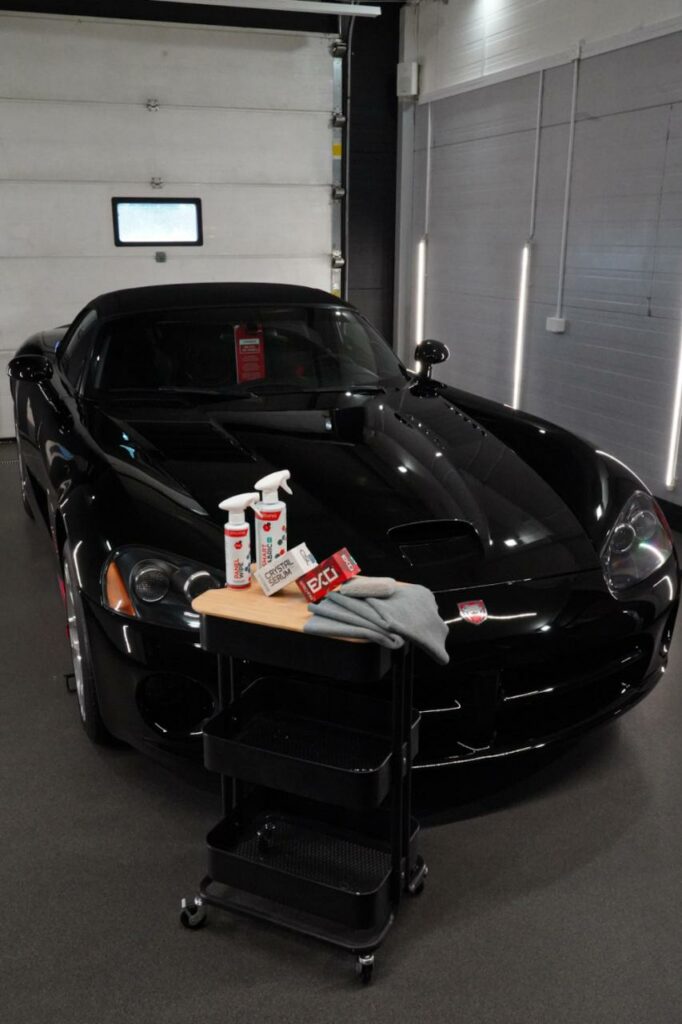 Dodge Viper po pełnej korekcie lakieru i zabezpieczeniu powłoką CSL + EXO